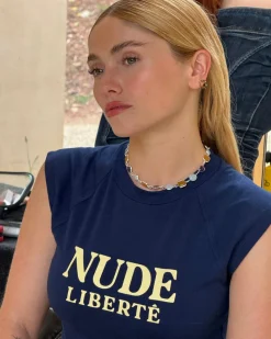 Nude Project Liberté Top Navy Best