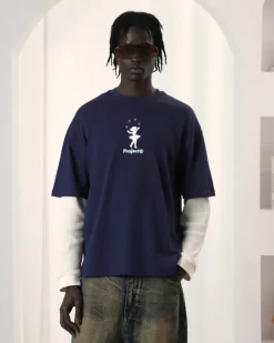 Nude Project Lil'Rebel Tee Navy Fashion