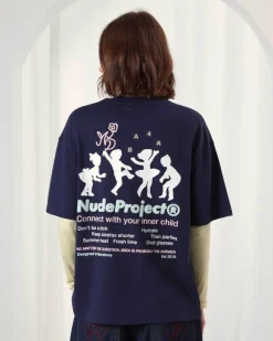 Nude Project Lil'Rebel Tee Navy Fashion