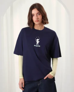 Nude Project Lil'Rebel Tee Navy Fashion