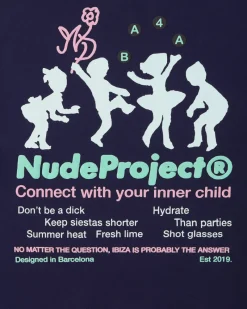 Nude Project Lil'Rebel Tee Navy Fashion