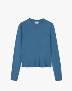 Nude Project Liquid Longsleeve Tee Windward Blue Fashion