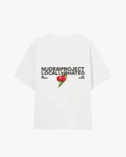 Nude Project Locally Hated Cherry Tee White Hot