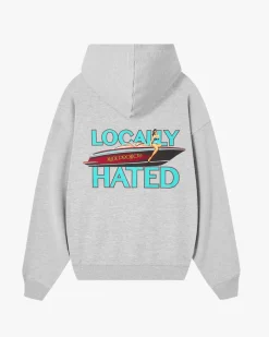 Nude Project Locally Hated Hoodie Grey Melange Clearance