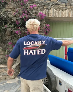 Nude Project Locally Hated Tee Navy Sale