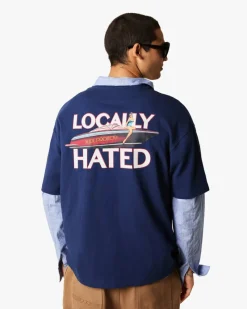 Nude Project Locally Hated Tee Navy Sale