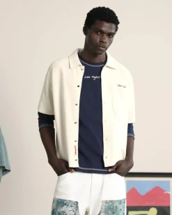 Nude Project Marbella Waffle Shirt Off-White Best