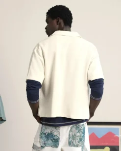 Nude Project Marbella Waffle Shirt Off-White Best