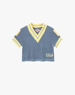 Nude Project Mesh Tee Blue Discount