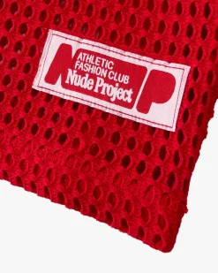 Nude Project Mesh Top Red Discount