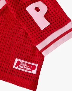 Nude Project Mesh Top Red Discount