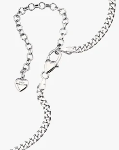 Nude Project Minicuban Necklace Silver New
