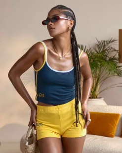 Nude Project Mojito Tank Top Navy Hot