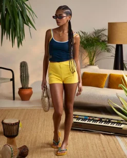 Nude Project Mojito Tank Top Navy Hot