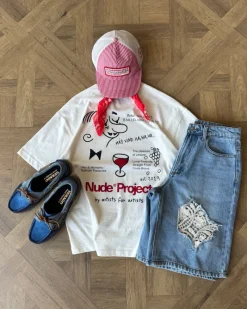 Nude Project Más Vino Tee Marshmellow Sale