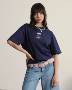 Nude Project Mushroom Tee Navy New