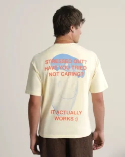 Nude Project Mushroom Tee Soft Yellow Clearance