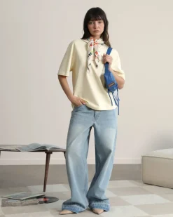 Nude Project Mushroom Tee Soft Yellow Clearance