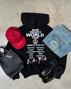 Nude Project Nude Tour Hoodie Black Fashion