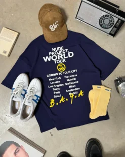 Nude Project Nude Tour Tee Navy Outlet