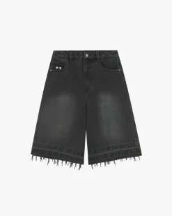 Nude Project Old Baggy Denim Shorts Black Clearance