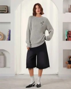 Nude Project Old Baggy Denim Shorts Black Clearance