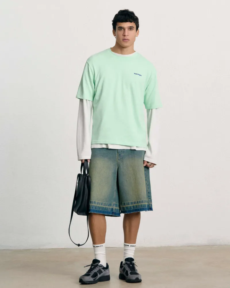 Nude Project Old Baggy Denim Shorts Indigo Online