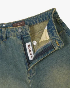 Nude Project Old Baggy Denim Shorts Indigo Online