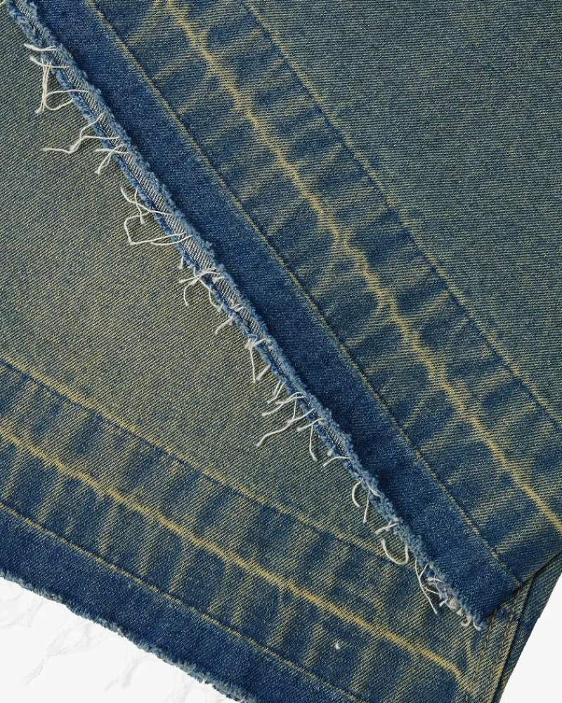 Nude Project Old Baggy Denim Shorts Indigo Online