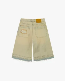 Nude Project Old Baggy Denim Shorts Sand Wash Outlet
