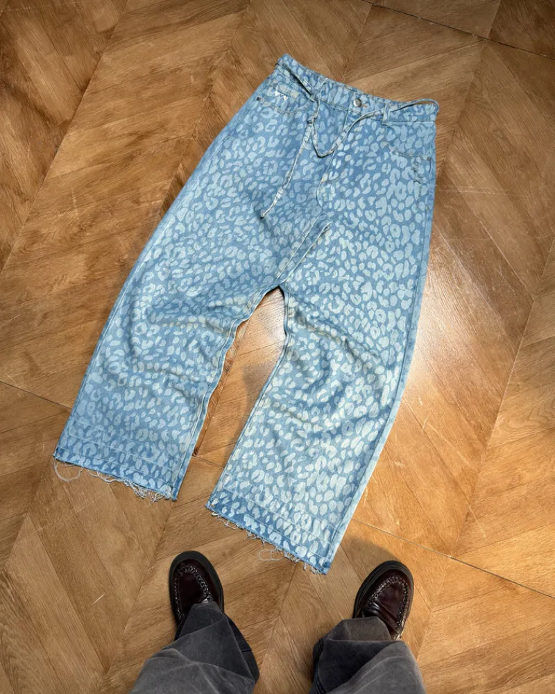 Nude Project Old Baggy Jeans Animal Print Best