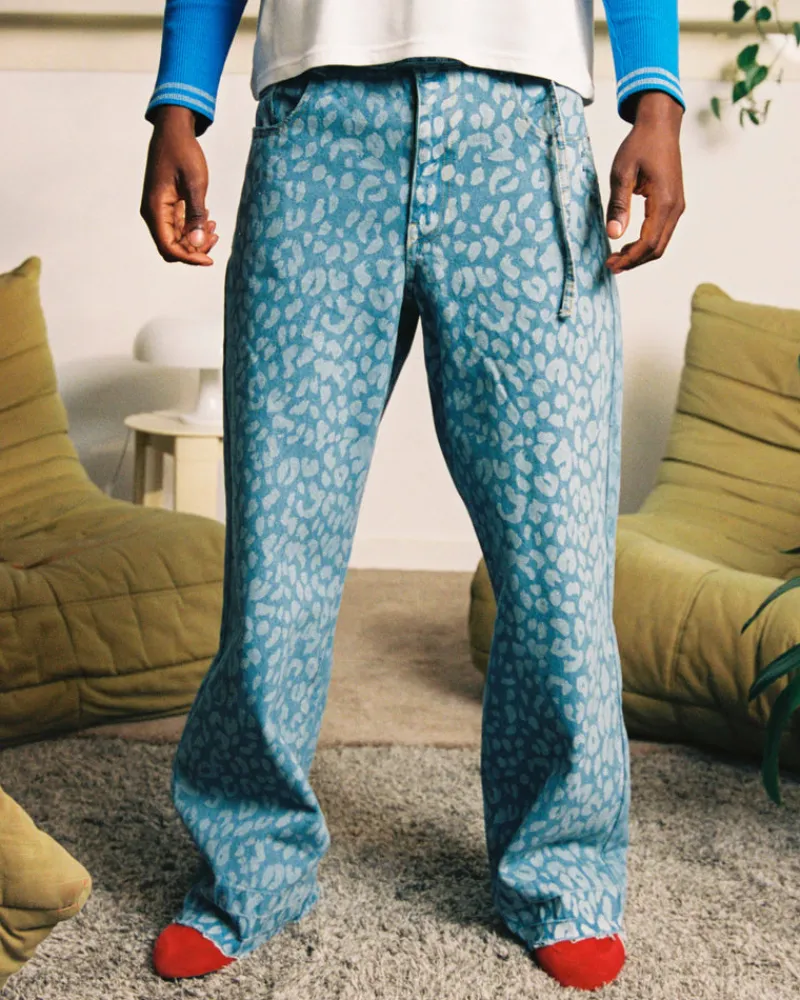 Nude Project Old Baggy Jeans Animal Print Best