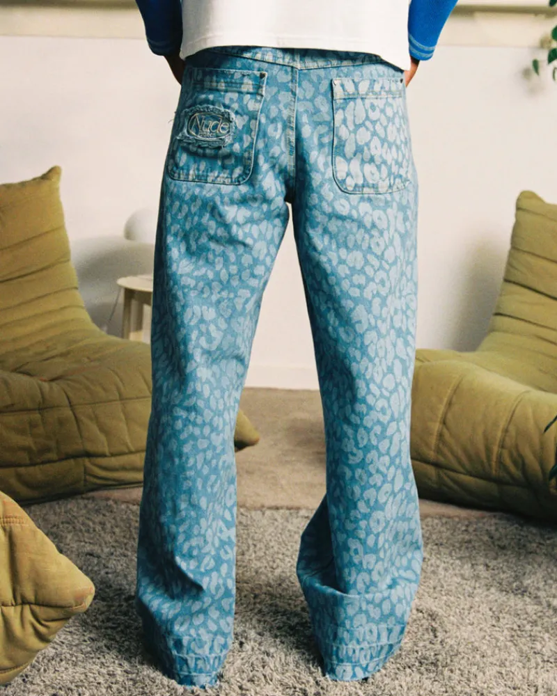 Nude Project Old Baggy Jeans Animal Print Best
