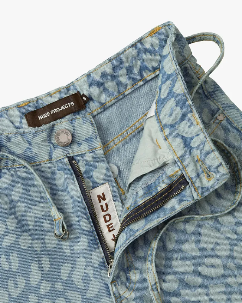 Nude Project Old Baggy Jeans Animal Print Best