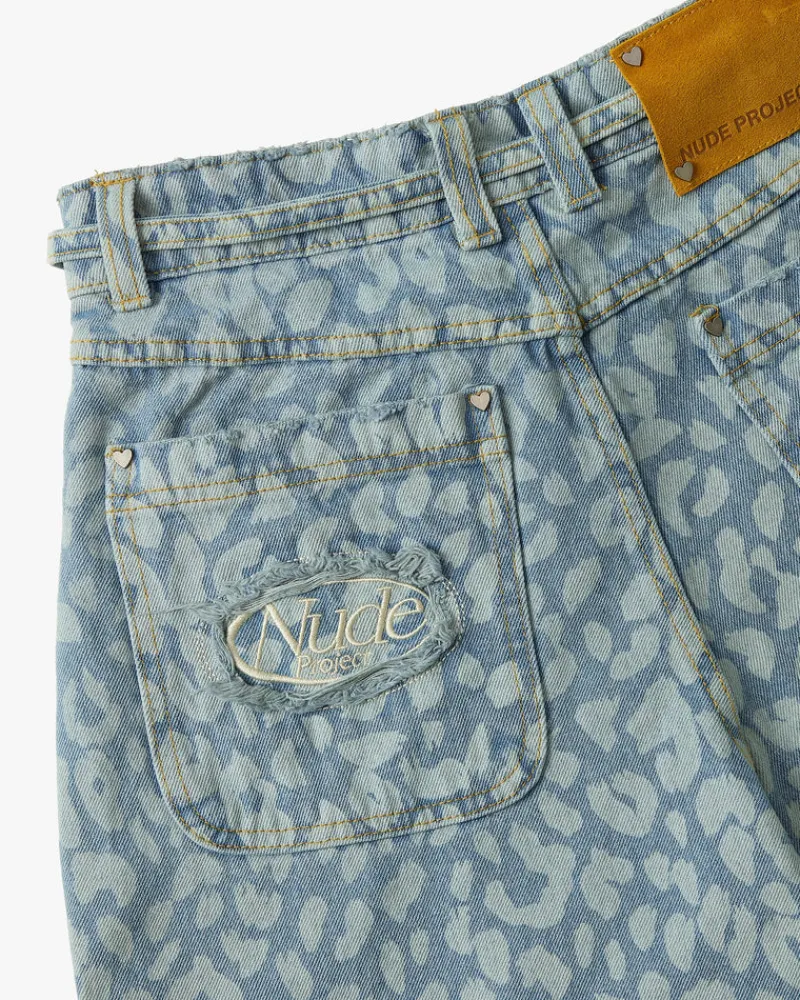 Nude Project Old Baggy Jeans Animal Print Best