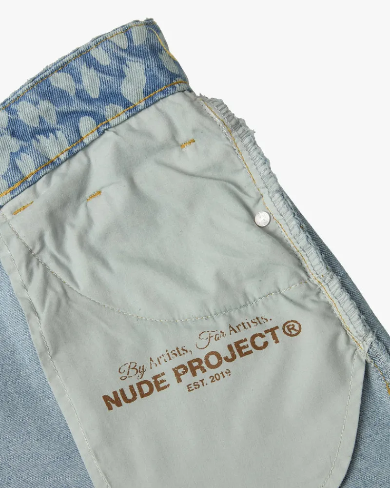 Nude Project Old Baggy Jeans Animal Print Best