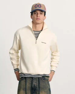 Nude Project Origins Quarter-Zip Marshmallow Hot