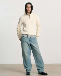 Nude Project Origins Quarter-Zip Marshmallow Hot