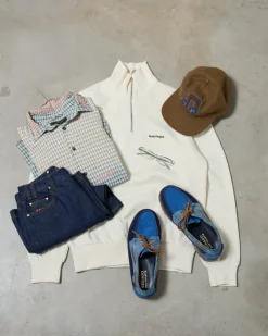 Nude Project Origins Quarter-Zip Marshmallow Hot