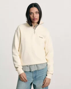Nude Project Origins Quarter-Zip Marshmallow Hot