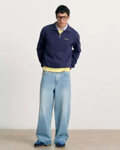 Nude Project Origins Quarter-Zip Navy Discount