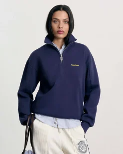 Nude Project Origins Quarter-Zip Navy Discount