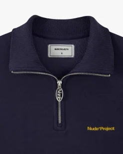 Nude Project Origins Quarter-Zip Navy Discount