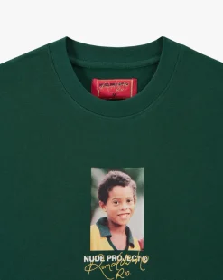 Nude Project Palmares Tee Forest Green Hot