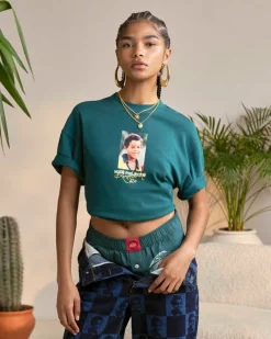 Nude Project Palmares Tee Forest Green Hot