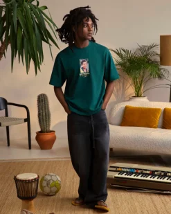 Nude Project Palmares Tee Forest Green Hot