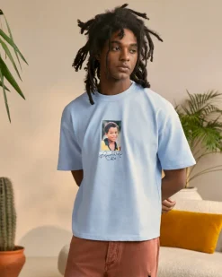 Nude Project Palmares Tee Light Blue Discount