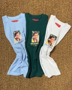 Nude Project Palmares Tee Light Blue Discount