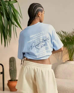 Nude Project Palmares Tee Light Blue Discount