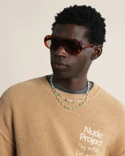 Nude Project Palmas Necklace Blue Clearance